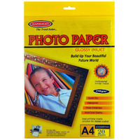 Bambalio 210 GSM High Glossy Photo Paper 20 Sheets A4 Size