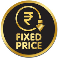 Goelite Acrylic Fixed Price Sign Board For Stores, Caf, Hotel, Restaurant, Business, Shop Self-Adhesive And Waterproof Size : 6 Inch Set of 1 Sign Board (fixed price)