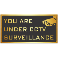 Goelite Acrylic You Are Under CCTV Surveillance Sign Board For Stores, Caf, Hotel, Restaurant, Business, Shop Self-Adhesive And Waterproof Size : 6 Inch Set of 1 Sign Board (cctv)
