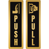 Goelite Acrylic Pull Push. Sign Board For Stores, Caf, Hotel, Restaurant, Business, Shop Self-Adhesive And Waterproof Size : 6 Inch Set of 1 Sign Board (pull push.)