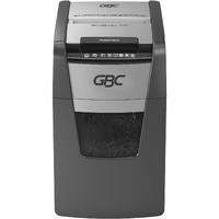 GBC ShredMaster AUTO+ 150M Auto Feed Paper/Credit Card Micro Cut Shredder with 150 Sheet Capacity and 44L Bin for shredding Sensitive documents; 2 x 15 mm Micro Cut Strips; 2 Years Warranty