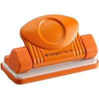 Kangaro Desk Essentials PERFO-10 2 Hole Metal Mini Paper Punch | Removable Chip Tray | 10 Sheets Capacity | Office Essentials | Pack of 1 | Color May Vary