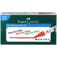 Faber-Castell Broad Whiteboard Marker - Pack of 10 (Red)