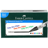 Faber-Castell Whiteboard Broad Marker - Pack of 10 (Black)