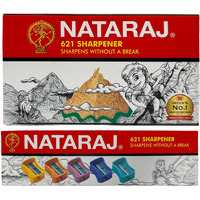 Nataraj 621 Sharpener, Hassle-free Sharpening, Scientifically Angled Blade, Reduces Hand Strain, Ergonomic Design, Anti-rust Coating, Highly Durable, Conveniently Portable, Pack of 20