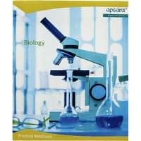 Apsara Hardbound Practical Notebook | 26.5 CM x 21.5 CM Approx - Pages 100 | Biology Smart Practical Book | Use for School, College Student & Professional | Covers May Differ | Pack of 6 Books