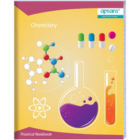 Apsara Hardbound Practical book | 26.5 CM x 21.5 CM Approx - Pages 100 | Chemistry Smart Practical Book | Use For School,College Student & Professional | Covers May Differ | Pack of 6 Books