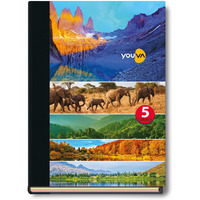 YOUVA Navneet|Case Bound/Hard Cover|5 Subject Notebook For Students And Executives|18.5 Cm X 24.7 Cm|Single Line|400 Pages|Pack Of 1