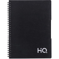 Navneet Youva | Single Subject Wiro Binding Office Spiral Notebook for Personal and Office Use | B5 Size - 25 cm x 17 cm | Black | 160 Pages