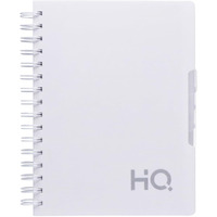 Navneet HQ | Five Subject Spiral Wiro Bound Notebook | 14.8 cm X 21 cm | 300 Pages | White
