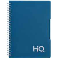 YOUVA Navneet Hq|Single Subject Book -Blue With Pp Cover|For Office And Personal Use|Wiro/Spiral Bound|Single Line|A5 Size -14.8 Cm X 21 Cm|160 Pages|Pack Of 1