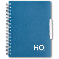 Navneet HQ | Five Subject Spiral Wiro Binding Office Notebook for Personal and Office Use | B5 Size - 25 cm x 17 cm | Blue | 300 Pages