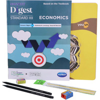 Navneet Youva Happiness Combo Economics Study Kit 1 (1 Digest + 3 Subject Book + 2 Pencils + Sharpner + Eraser + Scale)