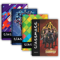 Classmate Pulse Notebook - 267 X 203, 160 Pages, Single Line, Wiro Binding, Multicolor (2105007)