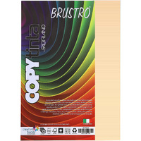 BRUSTRO Copytinta Coloured Craft Paper A4 Size 80 GSM Pastel Yellow Shade (ONICE), 30 Sheets Pack. Double Side Coloured for Office Printing, Art, Origami, Craft.