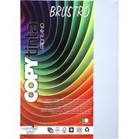 BRUSTRO Copytinta Coloured Craft Paper A4 Size 80 GSM Grey Shade (GRIGIO), 30 Sheets Pack. Double Side Coloured for Office Printing, Art, Origami, Craft.