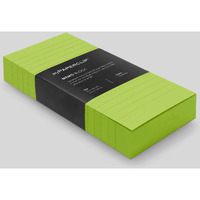 myPAPERCLIP Coloured Memo Block | Uncoated Colour | Use For Any Work Station To Record Notes & Checklist | A6 (4.13 x 5.83 in.), Color Ruled, 250 Color Sheets, 75/80 GSM, Green, Pack of 1