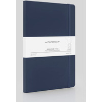 myPAPERCLIP Executive Series Notebook, A5 (148x 210mm, 5.83 x 8.27 in.) Plain, ESX192A5-P Blue