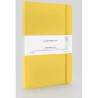 myPAPERCLIP Executive Series Notebook, Large (165 x 241 mm, 6.5 x 9.5 in.) Checks, ESX192L-C Yellow