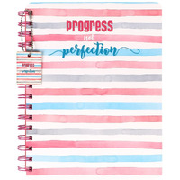 DOODLE Hard Bound Spiral Notebook Diary with Bookmark Dangler and Sticker Pages I B5 I Undated I 160 Ruled Pages I 80 GSM(Chase Progress)