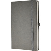 DOODLE Executive Diary with elastic Slider and Pen Loop | A5 Hard Bound | Undated | 192 Ruled Pages | 80 GSM (Apex Grey)