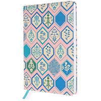 DOODLE Hard Bound Soft Foam Padded Hard Cover Paper Notebook | Compact A5 Size (8.25 x 5.7) | 160 Pages, 80 gsm | Flat Opening | Round Corners | Soft Foam Padding | 2 Bookmark Ribbons - Heritage Hues