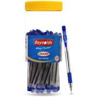 Reynolds CHAMP Ball Pen SET - 30 BLUE PENS WITH COMFORTABLE GRIP |BLUE BALL PENS FOR WRITING | PEN FOR STUDENTS & OFFICE STATIONERY | 0.7 mm TIP SIZE