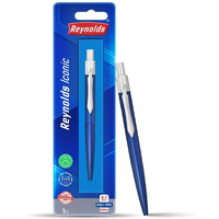 Reynolds Metal Pens (Iconic Blue) | Premium Pens For Gifting | Retractable Pens For Personal & Professional Use | Stylish Gifts for Men & Women | Trim Ball Pens For Corporate Gifting | Blue Ink