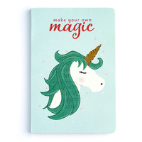 FACTOR NOTES 100 GSM A5 Notebook: Dot Grid | 144 Pages (Teal Unicorn)