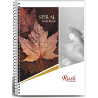 Rush 200 Pages Premium A4 Size Spiral Notebook Ruled - Spiral Register Notebooks for Student