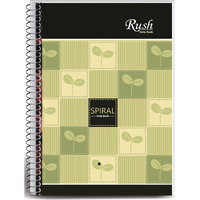 Rush 400 Pages Premium A4 Size Spiral Notebook Ruled - Spiral Register Notebooks for Students
