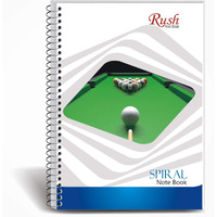 Rush Rough A4 Spiral Notebook 300 Pages | Single Line Ruled | 300 Pages Notebook Ruled | Pack of 1 | Spiral Register (300 Pages, Single Line Ruled)