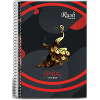 RUSH NOTE BOOKS A4 Size Spiral Notebook Ruled 300 Pages (Pack of 3) | Ruled Spiral Note book 300 Pages | Register