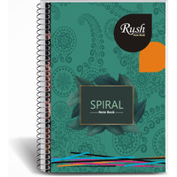 Rush Rough A4 Spiral Notebook 300 Pages | Unruled Notebook | 300 Pages Notebook Plain | Pack of 1 | Spiral Register (300 Pages, Unruled (Plain))