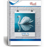 RUSH NOTE BOOKS Semi Rough A4 Spiral Notebook Ruled 400 Pages Notebook | Rough Notebooks 400 Pages Cheap | A4 Size Spiral Notebooks For Students 400 Pages | Rough Notebook | Copy Notebook 400 Pages