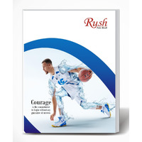 Rush 80 Pages (Pack of 6) Interleaf with Four Line Exercise King Size School Notebooks for Students | Interleaf with 4 Line Ruled Notebook | English Geomatry | 240 x 180 MM