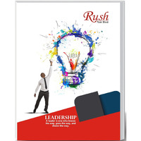 Rush 80 Pages (Pack of 6) Interleaf with Single Line Exercise King Size School Notebooks for Students | Interleaf Ruled Notebook | Geomatry Notebook | One Side Ruled One Side Plane | 240 x 180 MM