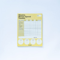 FACTOR NOTES Tear-off Notepads:A4 Sized|52 Sheets|100 GSM(Weekly Money Spend)
