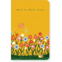 FACTOR NOTES A5 Notebook: Ruled | 90 GSM | 160 Pages (What you Water Grows)