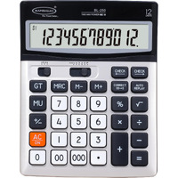 Bambalio 12 Digits BL-250 Large Display with Metallic Panel & 3 Years Warranty Electronic Calculator with 000 Key