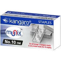 Kangaro Desk Essentials NO. 10-1M Heavy Duty Steel Wire Staple Pin | 1000 Staples | Perfect for Office, Home & School | Pack of 20