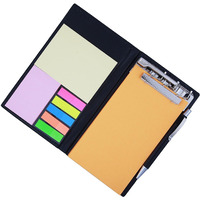 COI Memo Note Pad|Memo Note Book with Sticky Notes & Clip Holder in Diary Style (Orange)