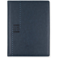Mahavir Premium Diary 2025 | B5 Size | One-Day-to-a-Page New Year Diary | 424 pages | Natural Shade Paper | PU (Faux Leather) Cover Material | (Navy Blue)