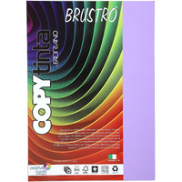 BRUSTRO Copytinta Coloured Craft Paper A4 Size 80 GSM Violet Shade (VIOLETTA), 30 Sheets Pack. Double Side Coloured for Office Printing, Art, Origami, Craft.