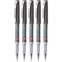 FLAIR Writometer Jumbo Ball Pen | Stainless Steel Tip | Our Longest Writing Pens, Writes Upto 12500 Meters | Ensures Smoothness & Durability | Black Ink, Pack of 5