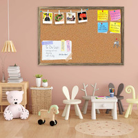 ArtzFolio Cork Board | Bulletin Board Notice Pin Board | Vision Soft Board Combo with Thumb Push Pins & Sticky Notes | Antique Golden Frame | 18 x 12 inch (46 x 30 cms)
