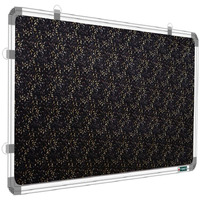 YAJNAS 2x4 Feet Premium Material Golden Glow Designed Notice Board/Soft Board/Bulletin Board/Pin-up Display Board for Study Room, Office, School & Home Use