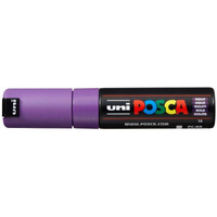 uni-ball Posca PC-8K Bold Point Chisel Shaped Marker Pen (8.0 mm, Violet Ink, Pack of 1)