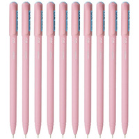 Hauser XO Girls Squad Pink Body 0.6mm Ball Pen | Minimalistic Body with Matt Finish Body | Blue Ink, Pack of 20 Pens