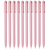 Hauser XO Girls Squad Pink Body 0.6mm Ball Pen | Minimalistic Body with Matt Finish Body | Red Ink, Pack of 40 Pens